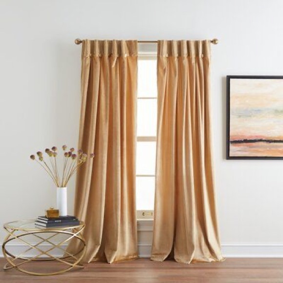 DKNY Plaza Room Darkening Lined Button Inverted Pleat Tab Curtains - Picture 1 of 6